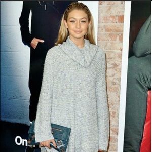 🌴FREE PEOPLE Dylan Tweedy Neck Pullover in Ice Blue